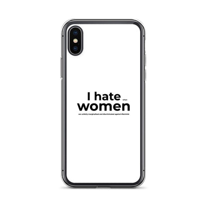 Coque iPhone Feminist I hate women iPhone X XS - Sedurro