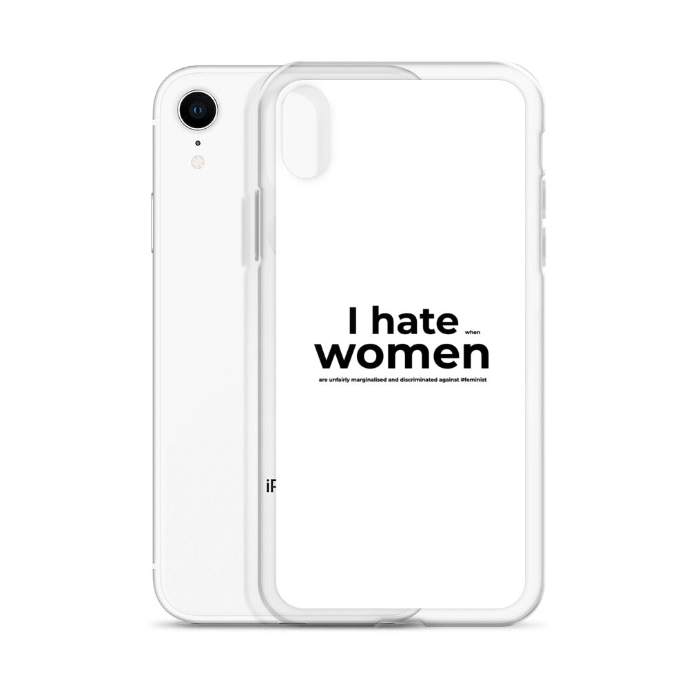 Coque iPhone Feminist I hate women - Sedurro