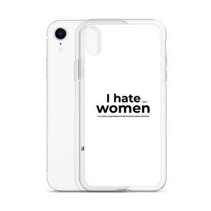 Coque iPhone Feminist I hate women - Sedurro