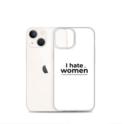 Coque iPhone Feminist I hate women - Sedurro