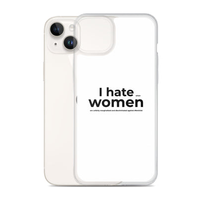 Coque iPhone Feminist I hate women - Sedurro