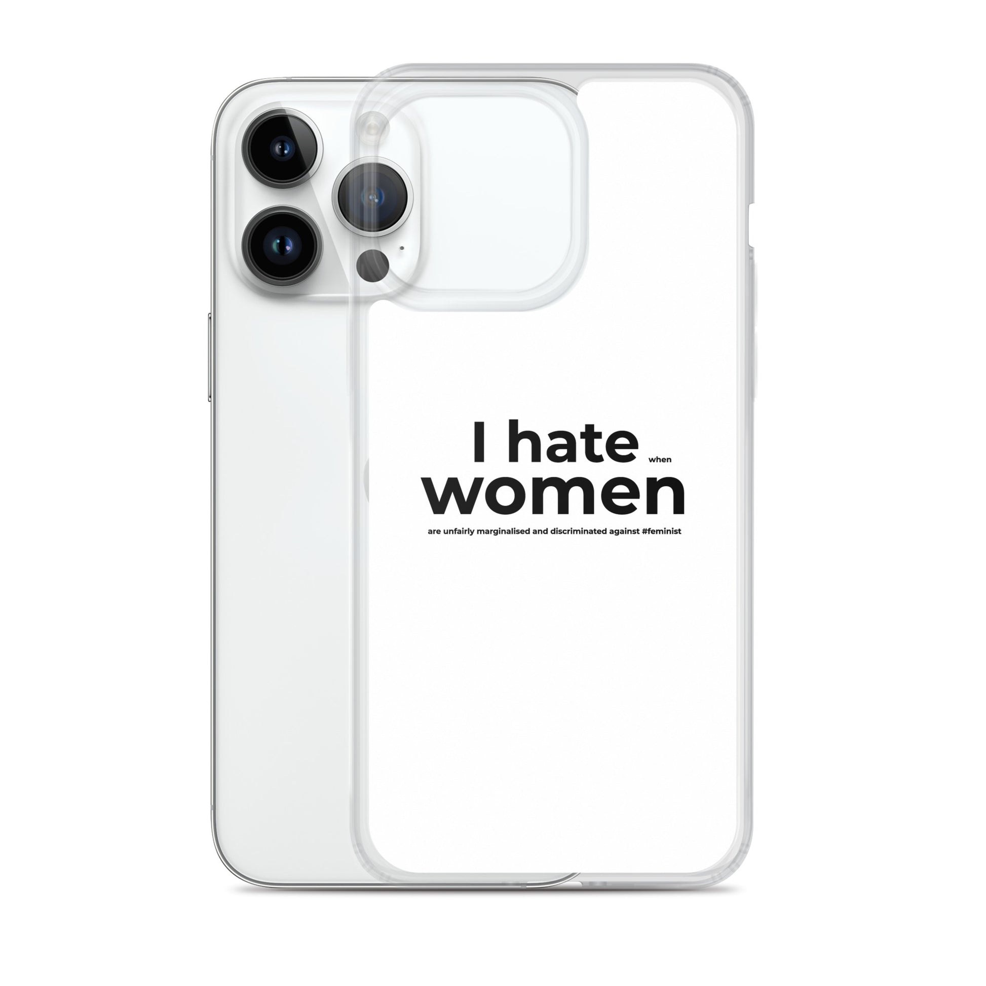 Coque iPhone Feminist I hate women - Sedurro