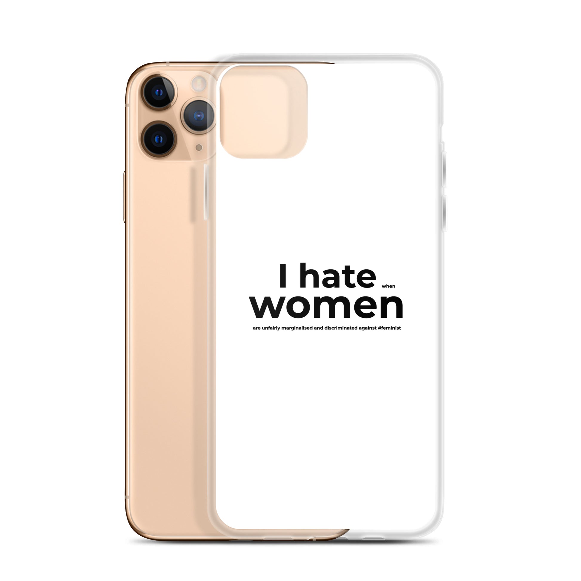 Coque iPhone Feminist I hate women - Sedurro