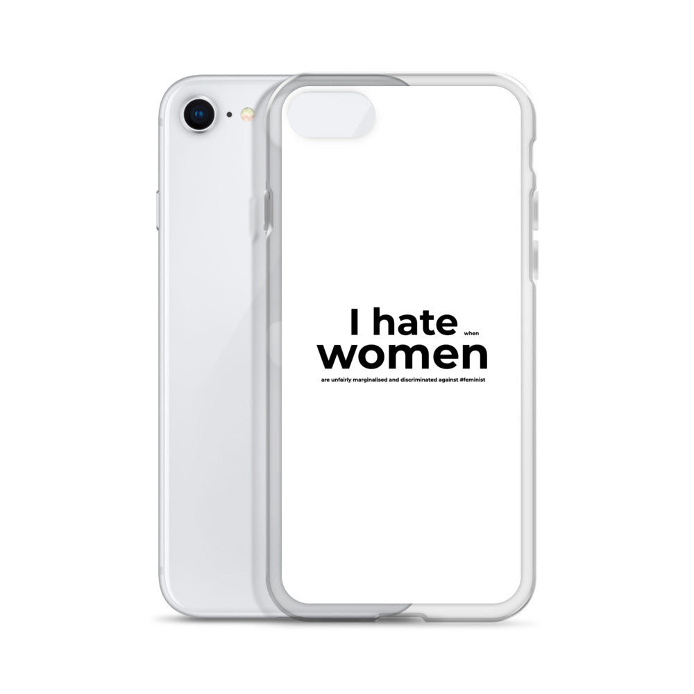 Coque iPhone Feminist I hate women - Sedurro