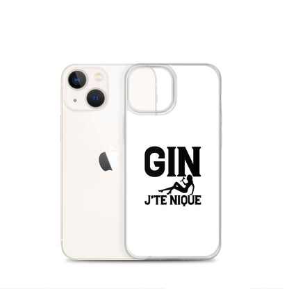 Coque iPhone Gin j'te nique - Sedurro