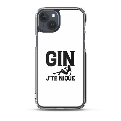 Coque iPhone Gin j'te nique iPhone 15 Plus - Sedurro