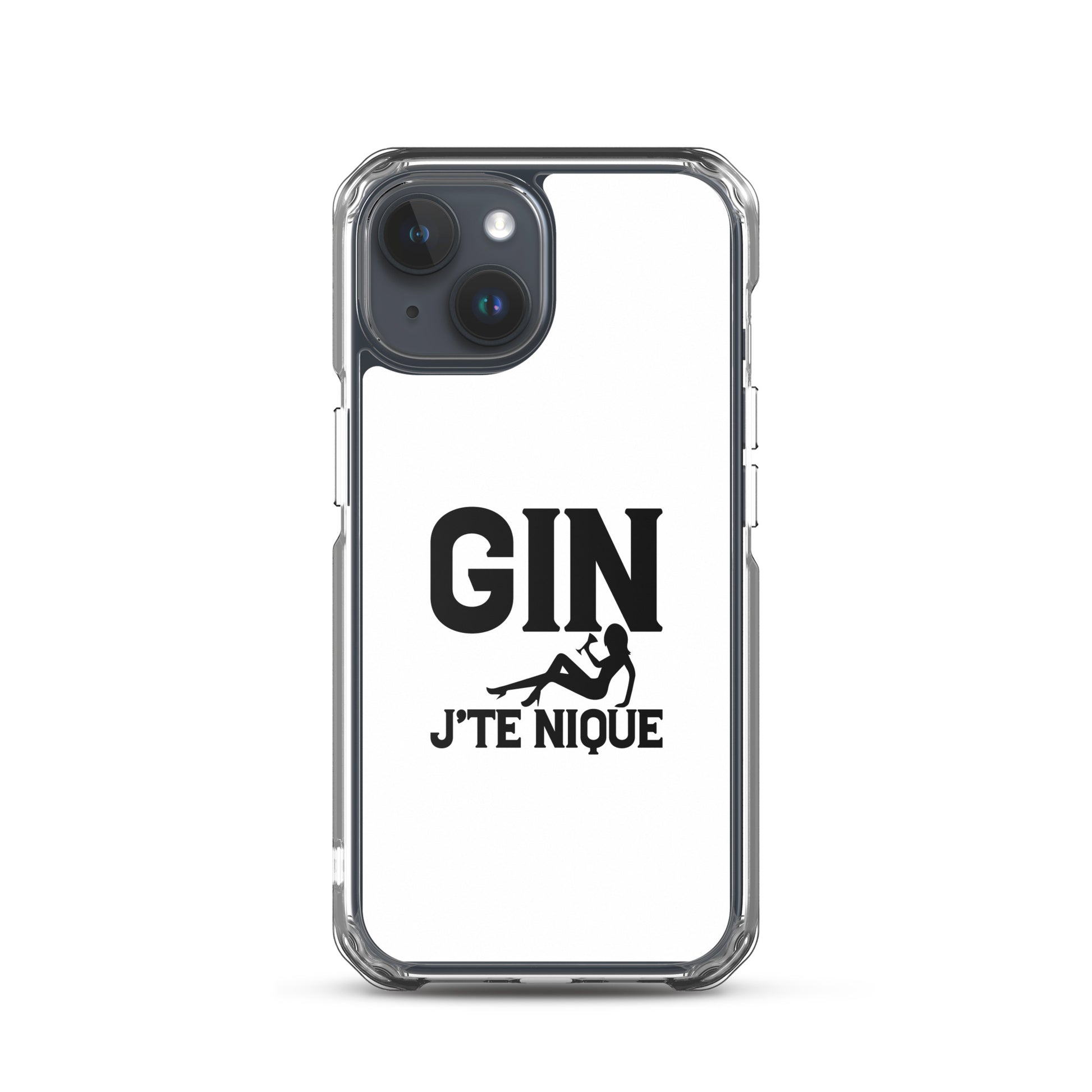 Coque iPhone Gin j'te nique iPhone 15 - Sedurro