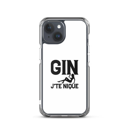 Coque iPhone Gin j'te nique iPhone 15 - Sedurro