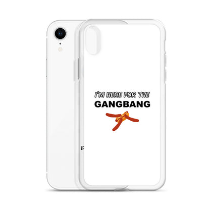 Coque iPhone I'm here for the gangbang - Sedurro
