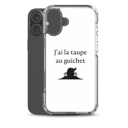 Coque iPhone J'ai la taupe au guichet - Sedurro
