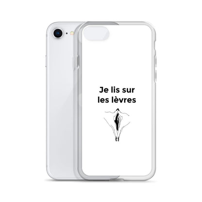 Coque iPhone Je lis sur les lèvres - Sedurro