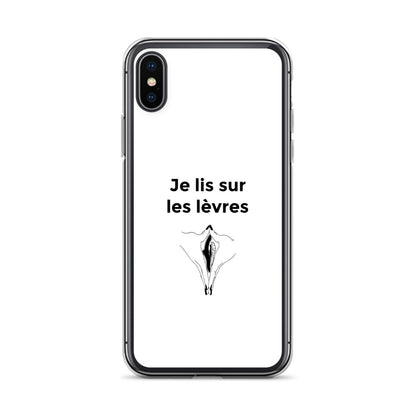 Coque iPhone Je lis sur les lèvres iPhone X XS - Sedurro