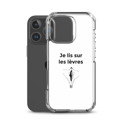 Coque iPhone Je lis sur les lèvres - Sedurro