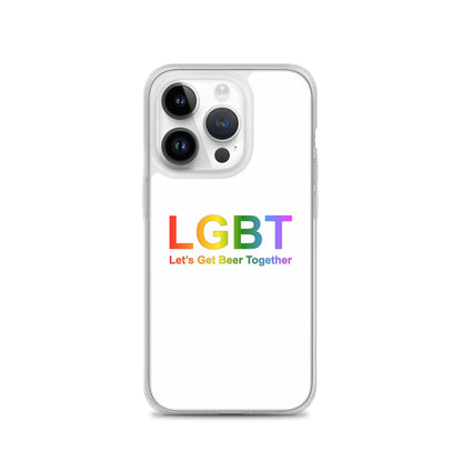 Coque iPhone LGBT Let's Get Beer Together iPhone 14 Pro - Sedurro
