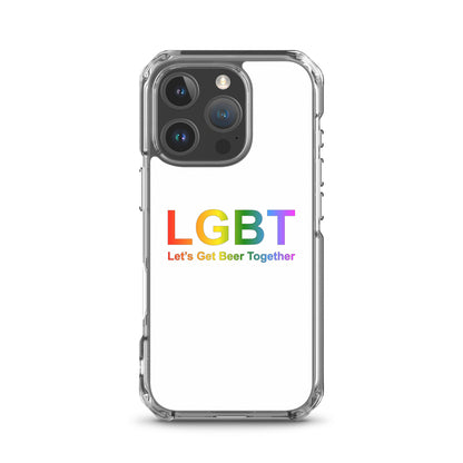 Coque iPhone LGBT Let's Get Beer Together iPhone 16 Pro - Sedurro