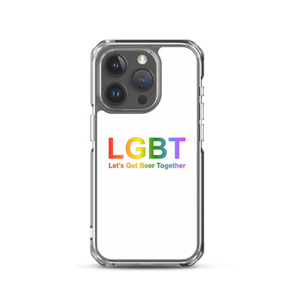 Coque iPhone LGBT Let's Get Beer Together iPhone 15 Pro - Sedurro