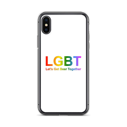 Coque iPhone LGBT Let's Get Beer Together iPhone X XS - Sedurro