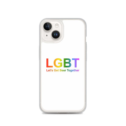 Coque iPhone LGBT Let's Get Beer Together iPhone 14 - Sedurro
