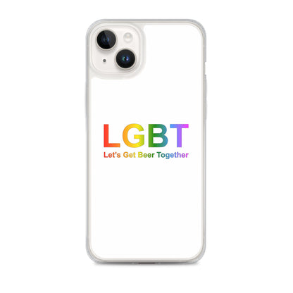 Coque iPhone LGBT Let's Get Beer Together iPhone 14 Plus - Sedurro