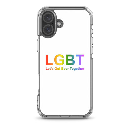 Coque iPhone LGBT Let's Get Beer Together iPhone 16 Plus - Sedurro
