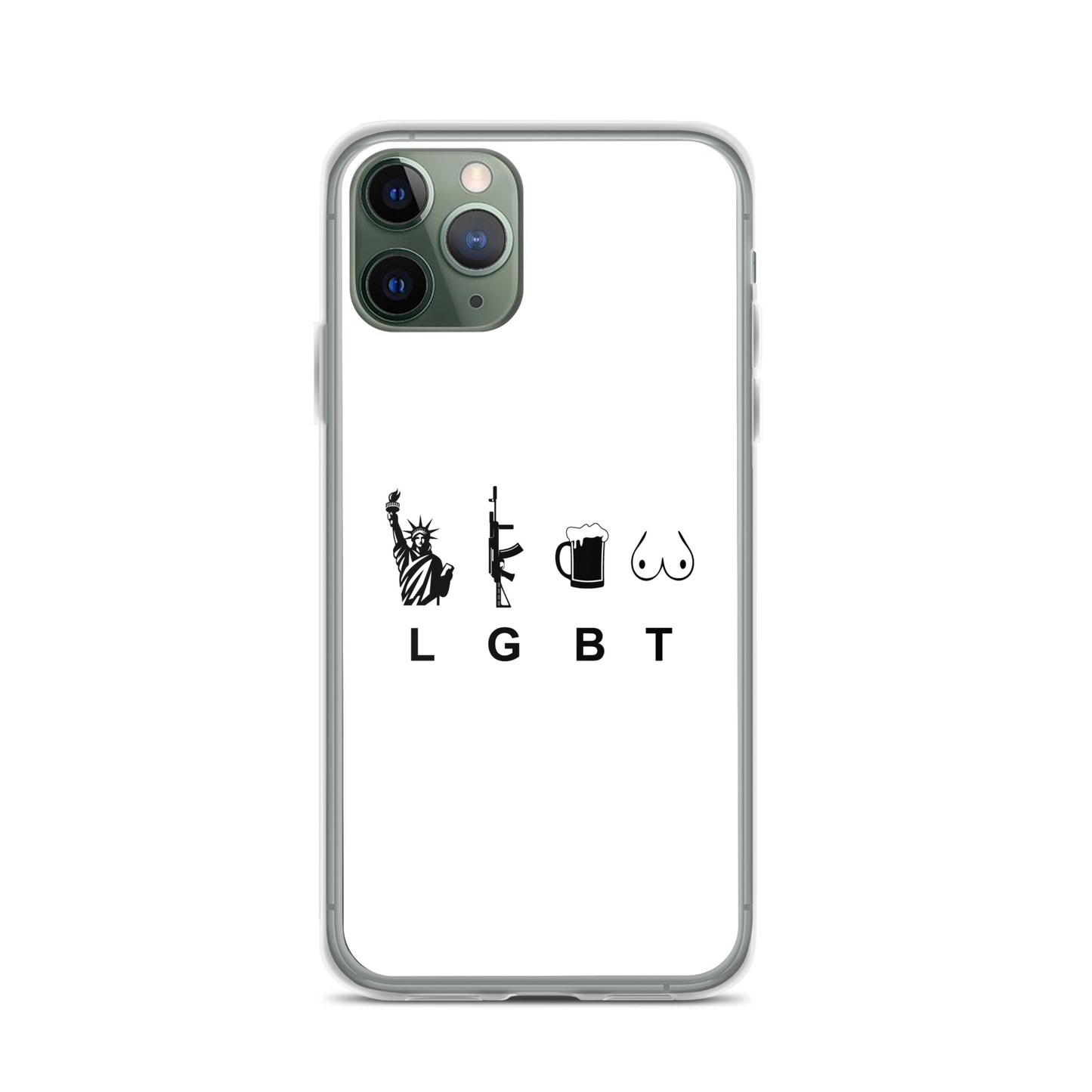 Coque iPhone LGBT liberty gun beer tits iPhone 11 Pro - Sedurro