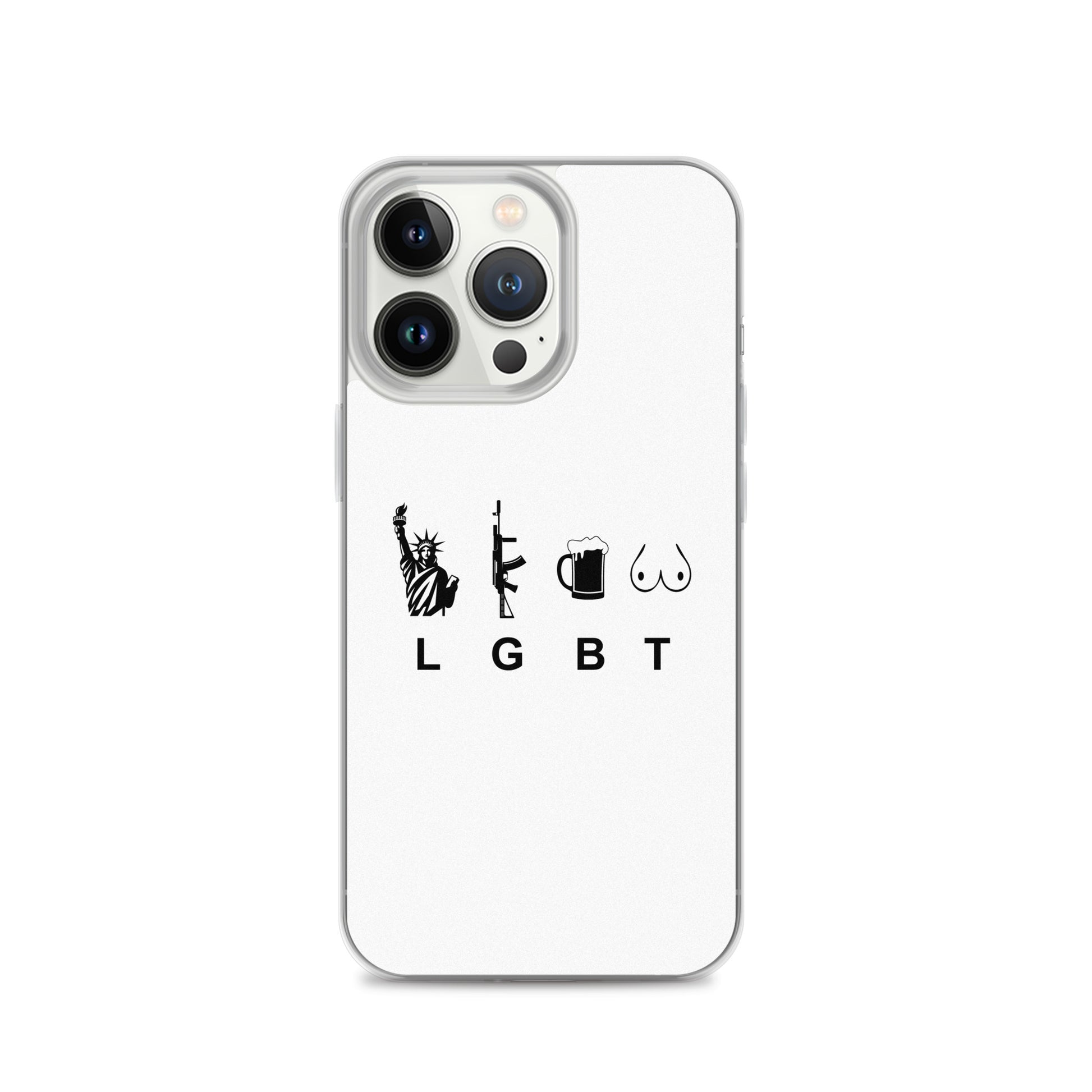 Coque iPhone LGBT liberty gun beer tits iPhone 13 Pro - Sedurro