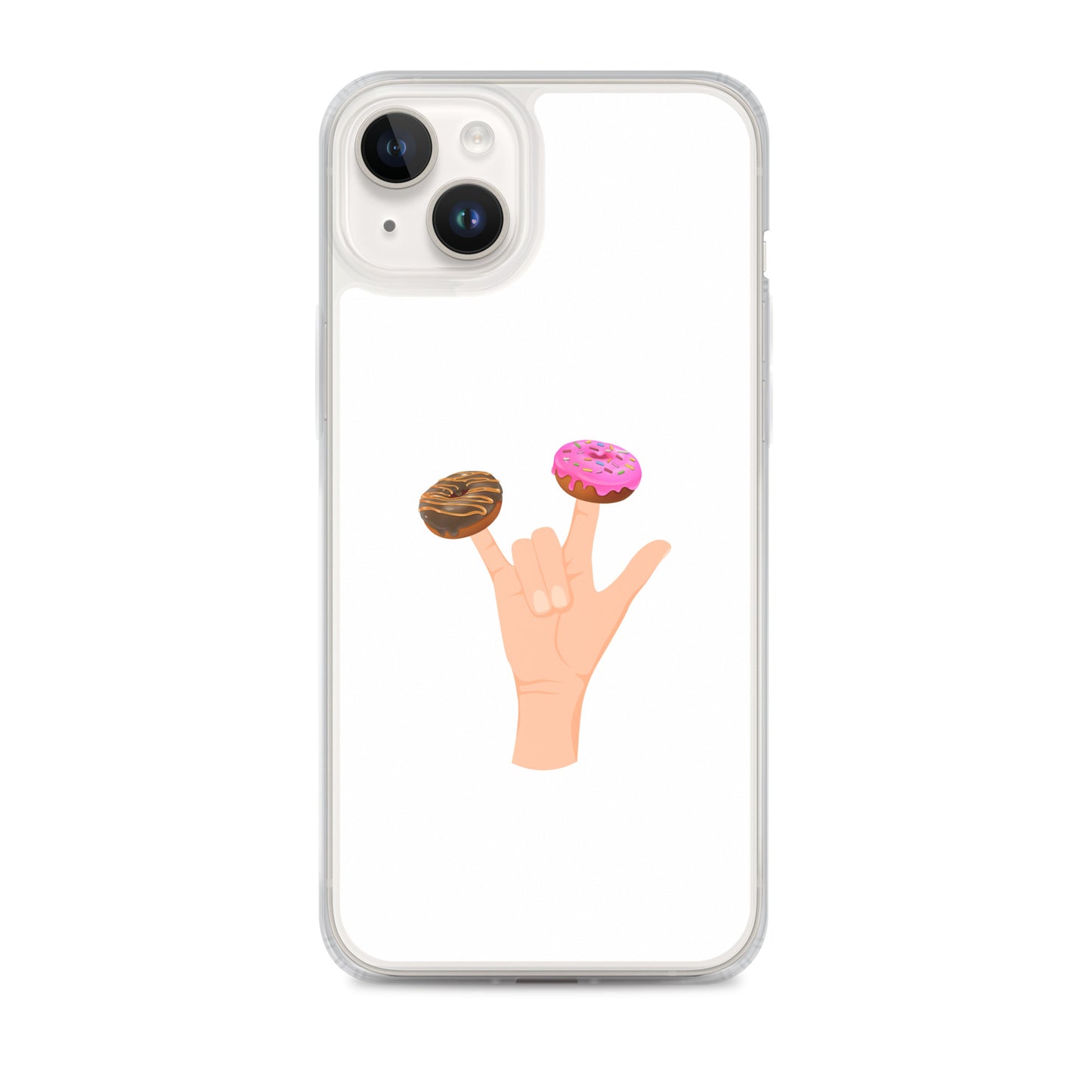 Coque iPhone Main donuts deux doigts - Sedurro