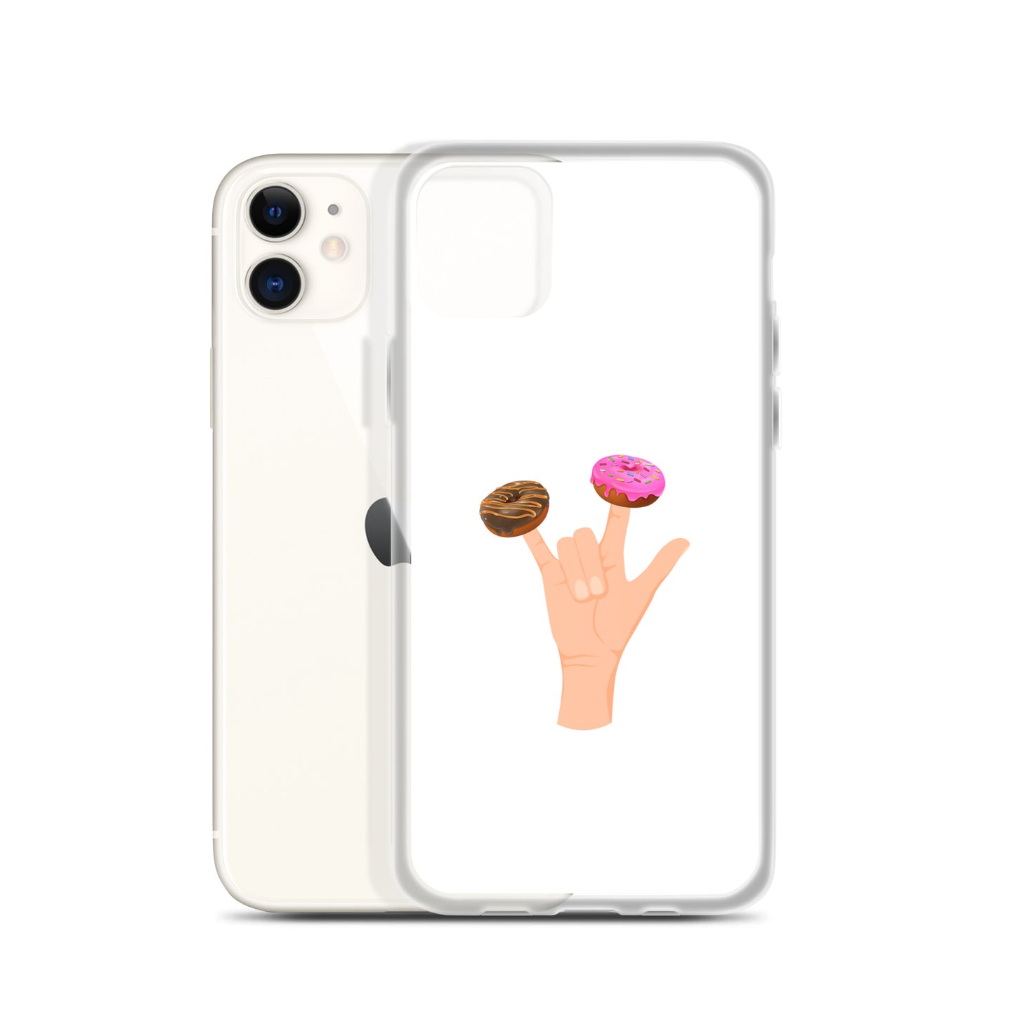 Coque iPhone Main donuts deux doigts - Sedurro