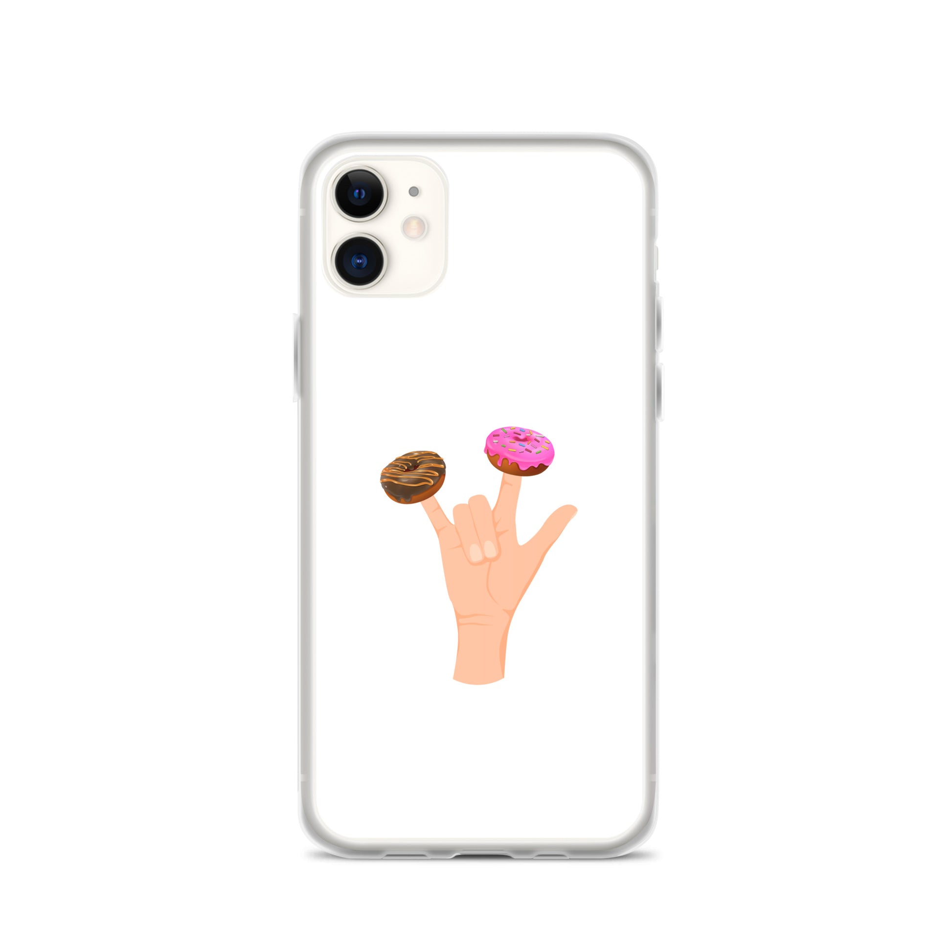 Coque iPhone Main donuts deux doigts - Sedurro