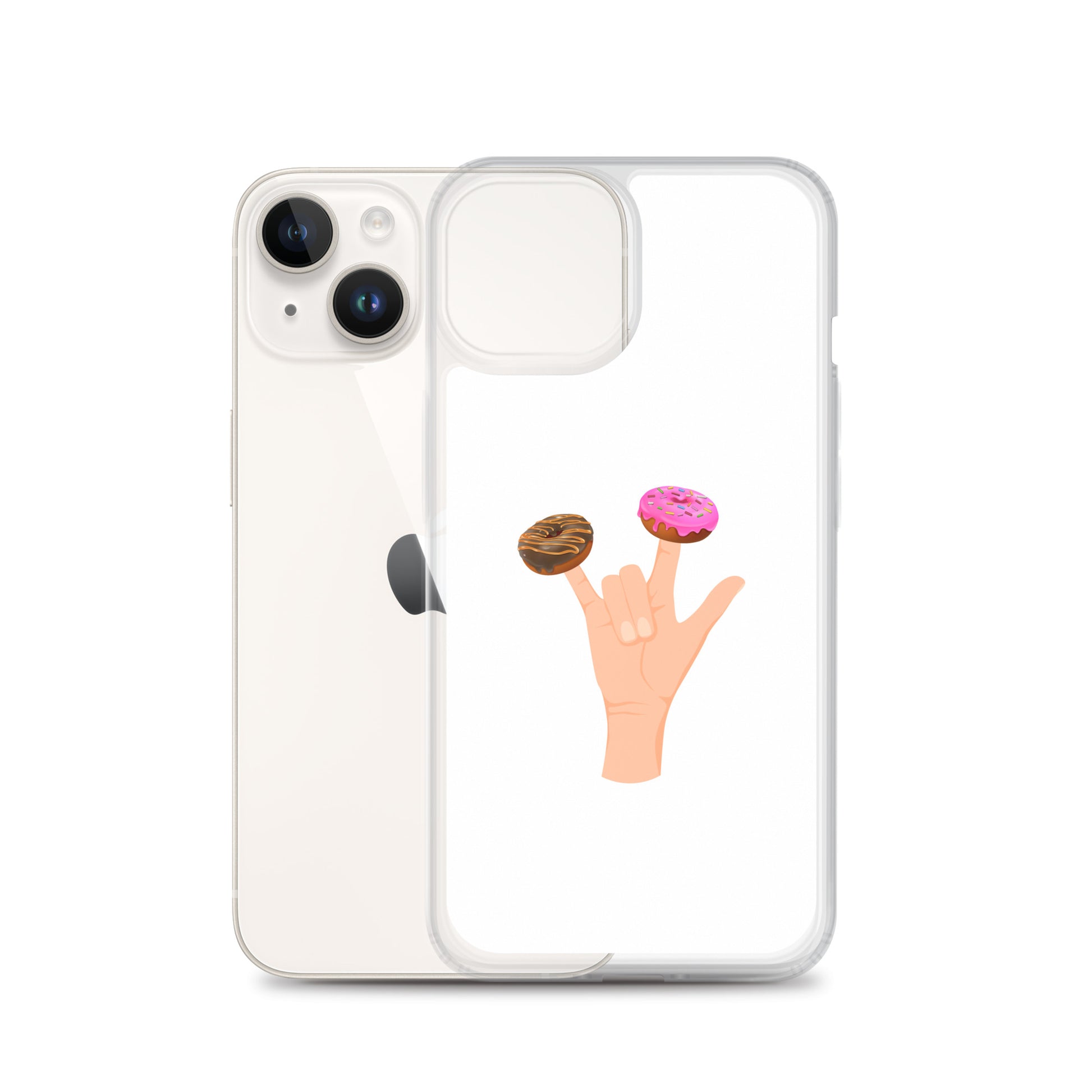 Coque iPhone Main donuts deux doigts - Sedurro