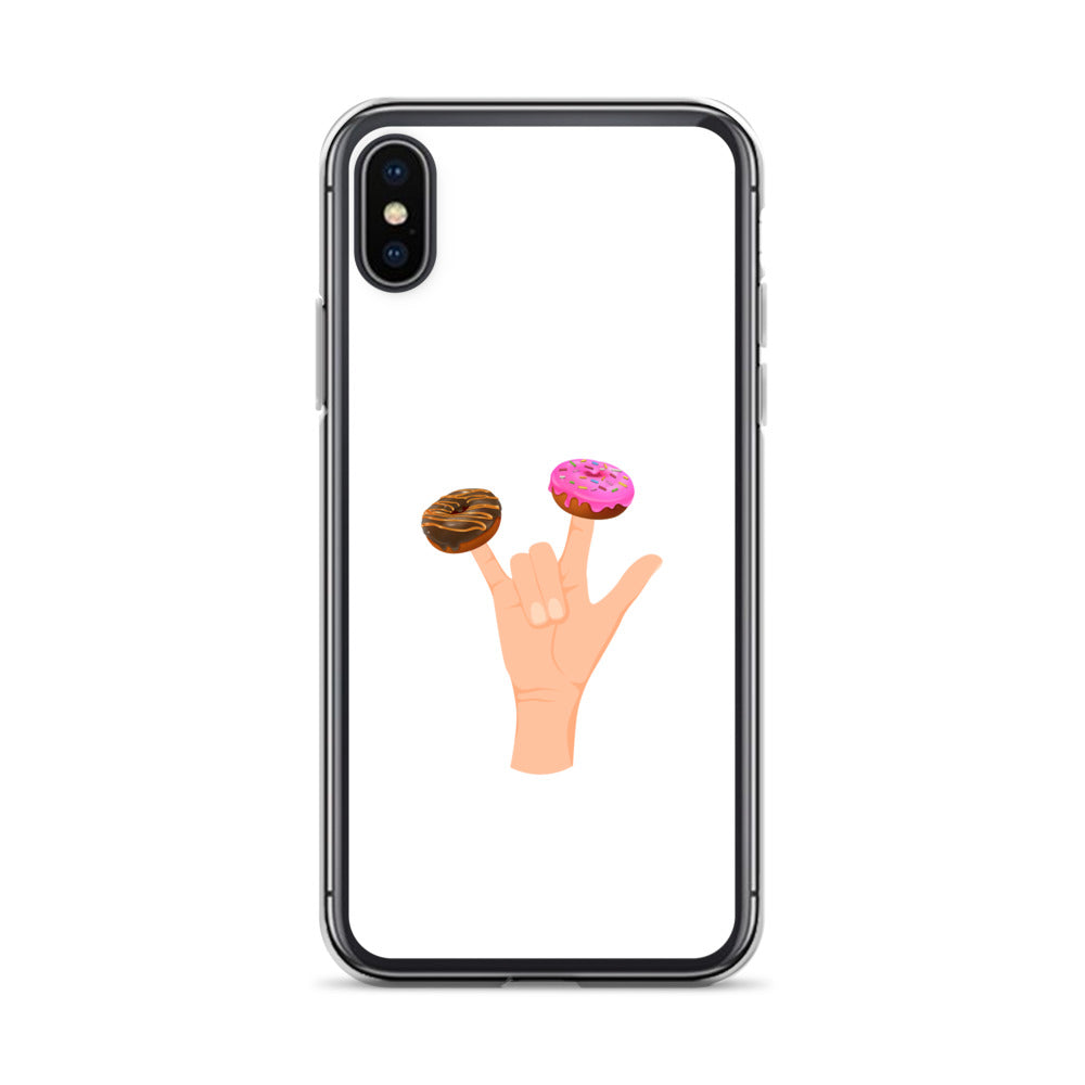 Coque iPhone Main donuts deux doigts - Sedurro