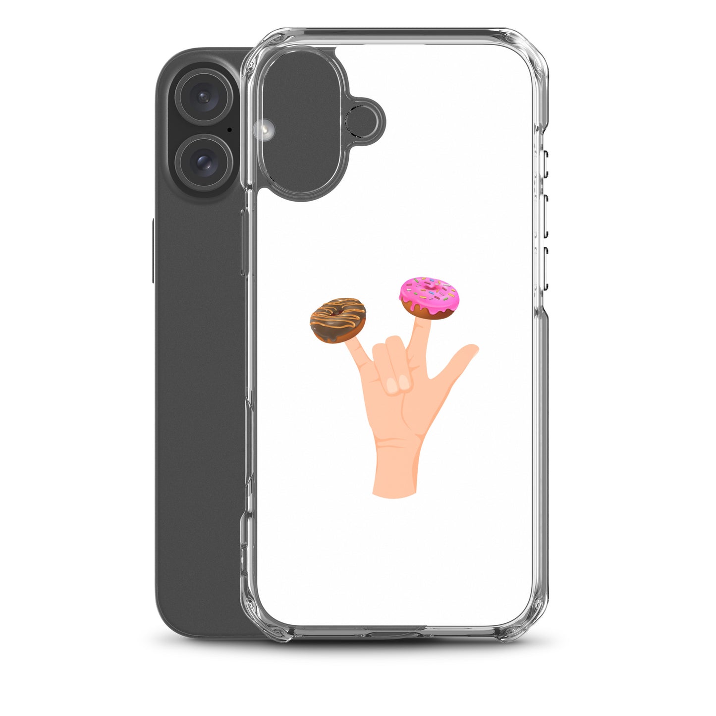 Coque iPhone Main donuts deux doigts - Sedurro
