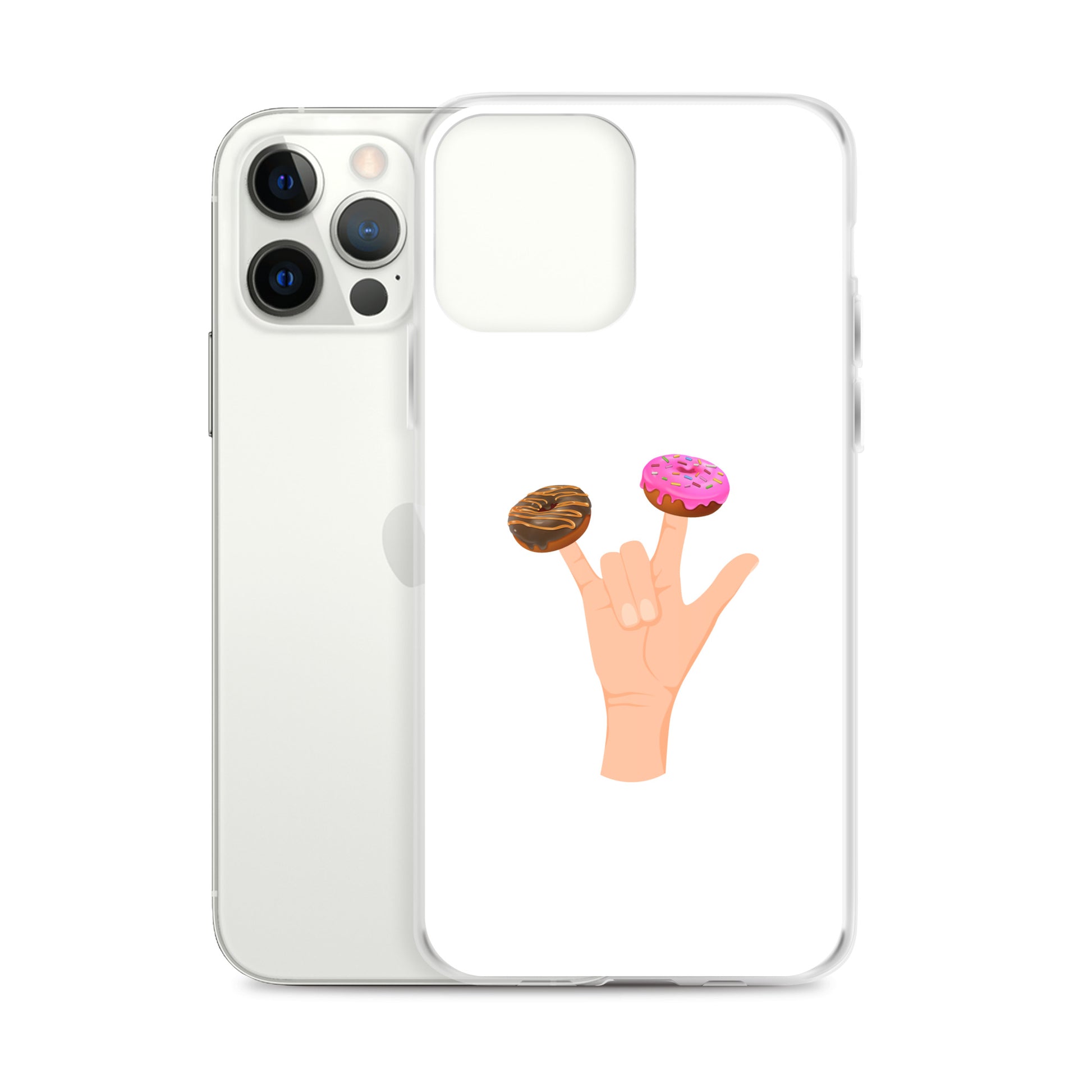 Coque iPhone Main donuts deux doigts - Sedurro