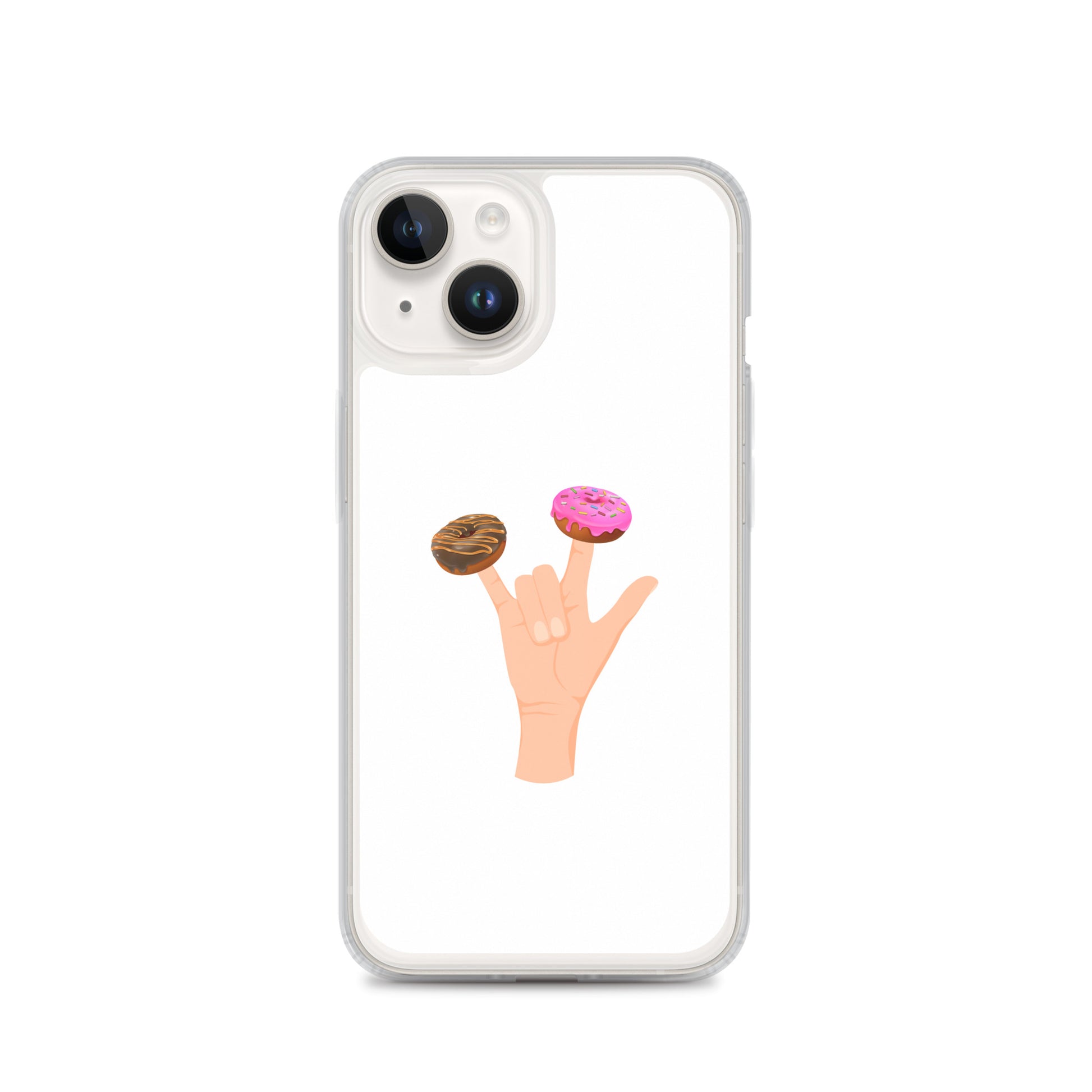 Coque iPhone Main donuts deux doigts - Sedurro