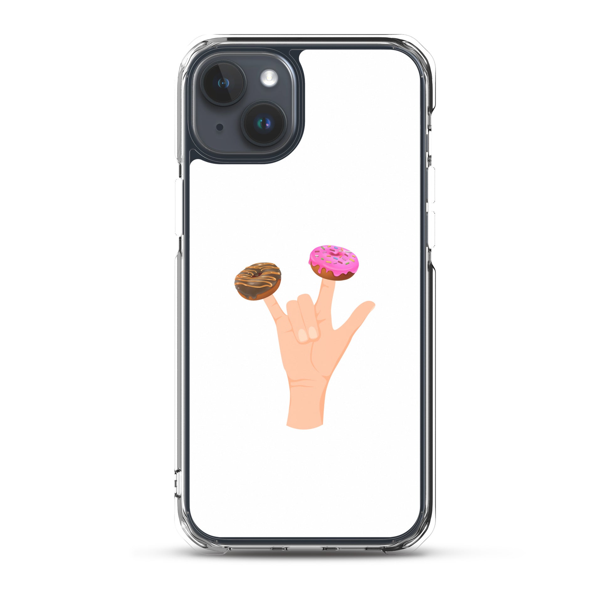 Coque iPhone Main donuts deux doigts - Sedurro