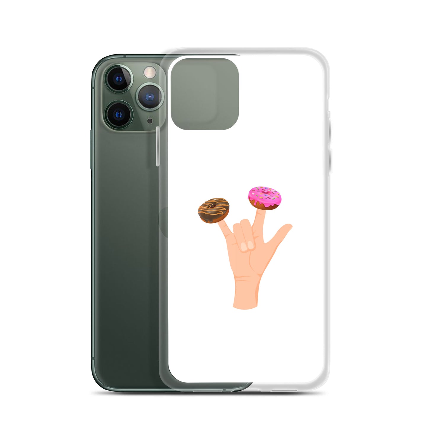 Coque iPhone Main donuts deux doigts - Sedurro