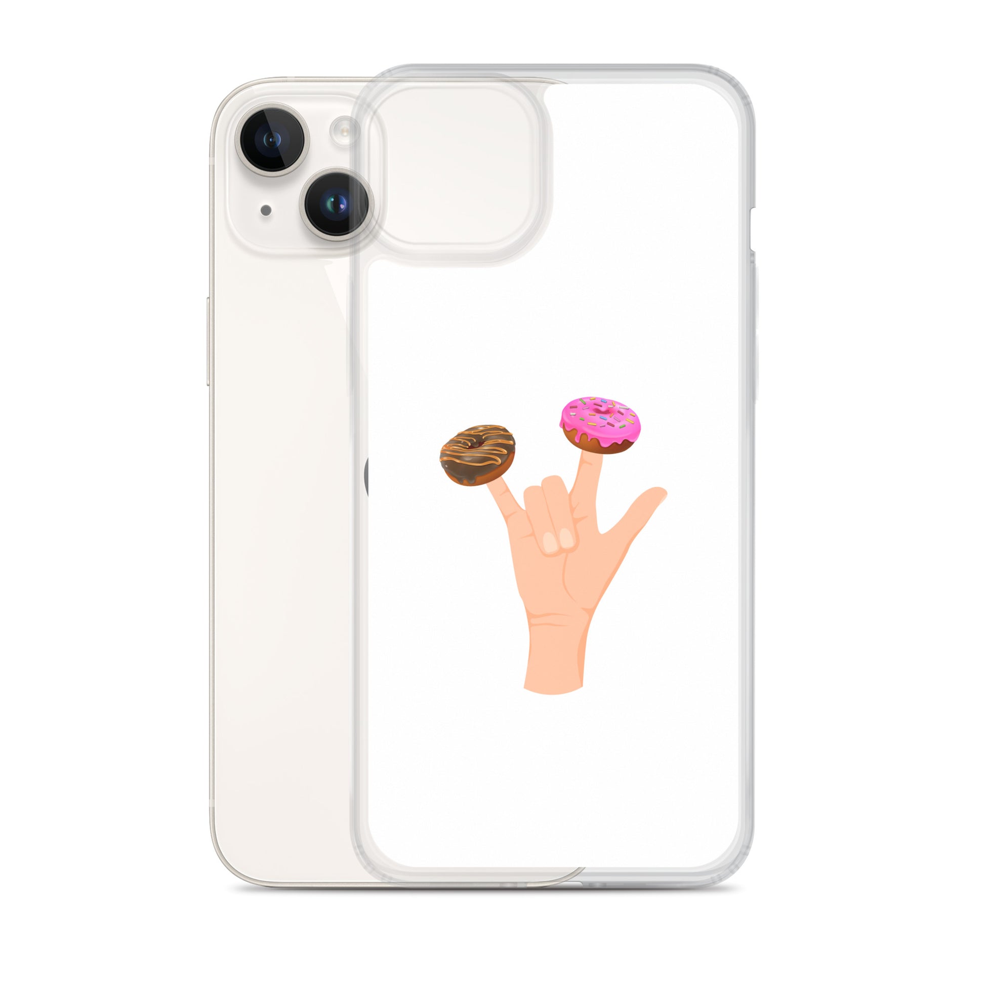 Coque iPhone Main donuts deux doigts - Sedurro