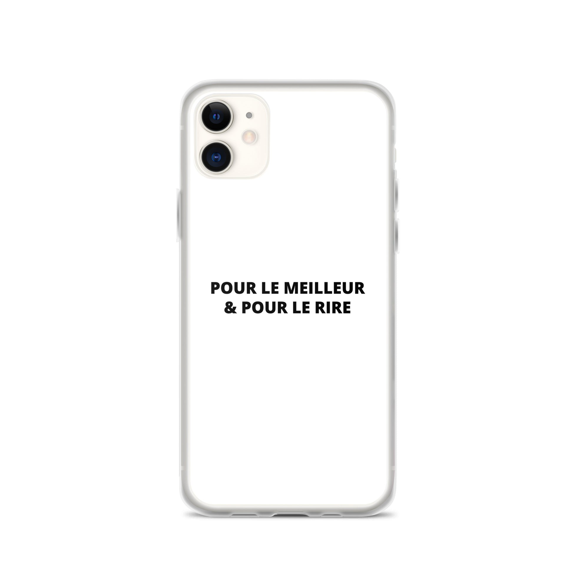 Coque iPhone Pour le meilleur et pour le rire iPhone 11 - Sedurro