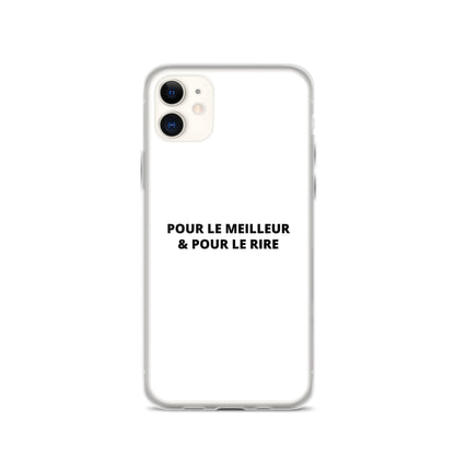 Coque iPhone Pour le meilleur et pour le rire iPhone 11 - Sedurro