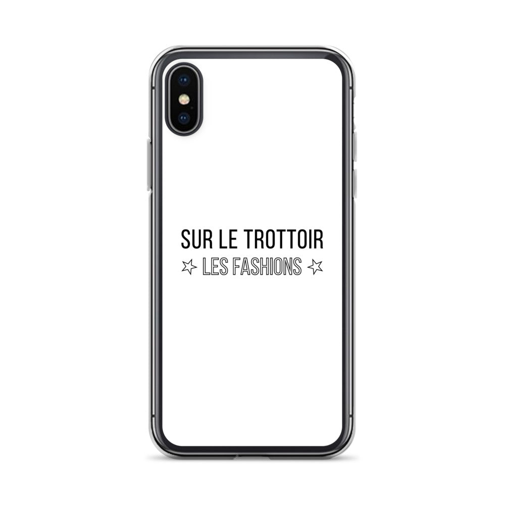 Coque iPhone Sur le trottoir les fashions iPhone X XS - Sedurro