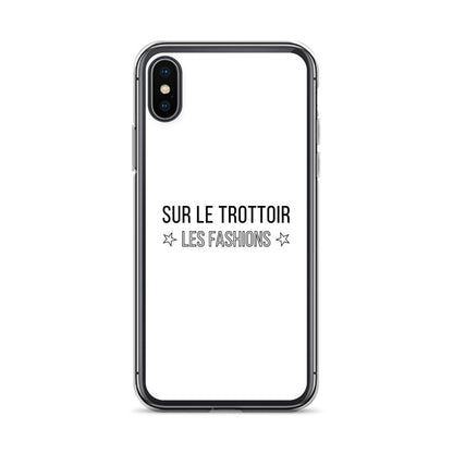 Coque iPhone Sur le trottoir les fashions iPhone X XS - Sedurro