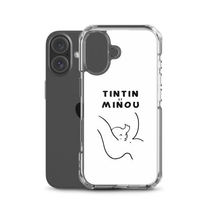 Coque iPhone Tintin et minou - Sedurro