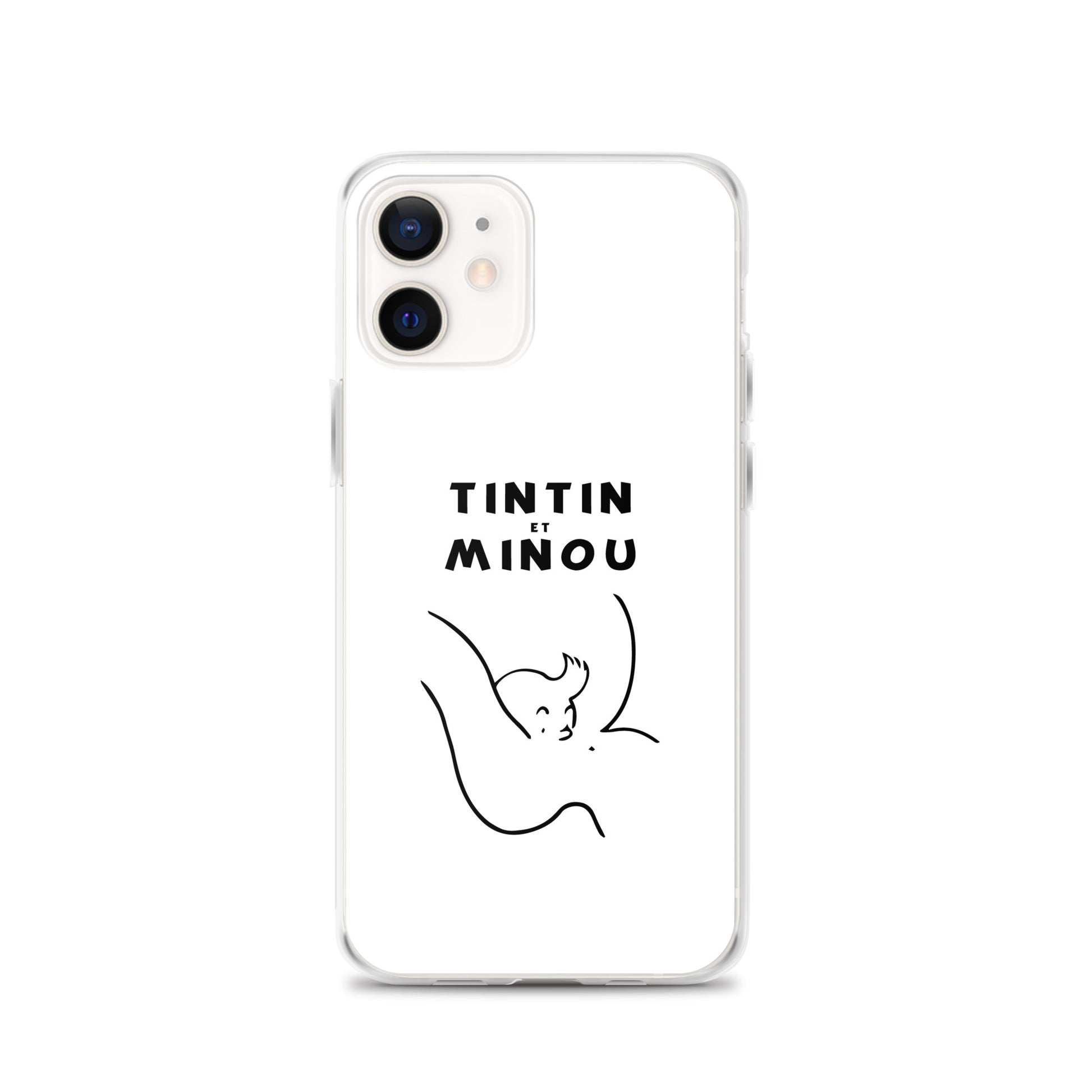 Coque iPhone Tintin et minou iPhone 12 - Sedurro