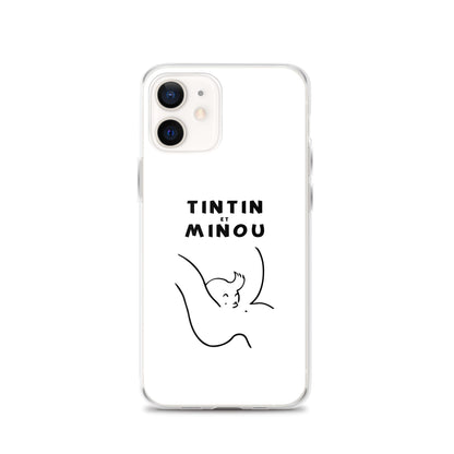 Coque iPhone Tintin et minou iPhone 12 - Sedurro