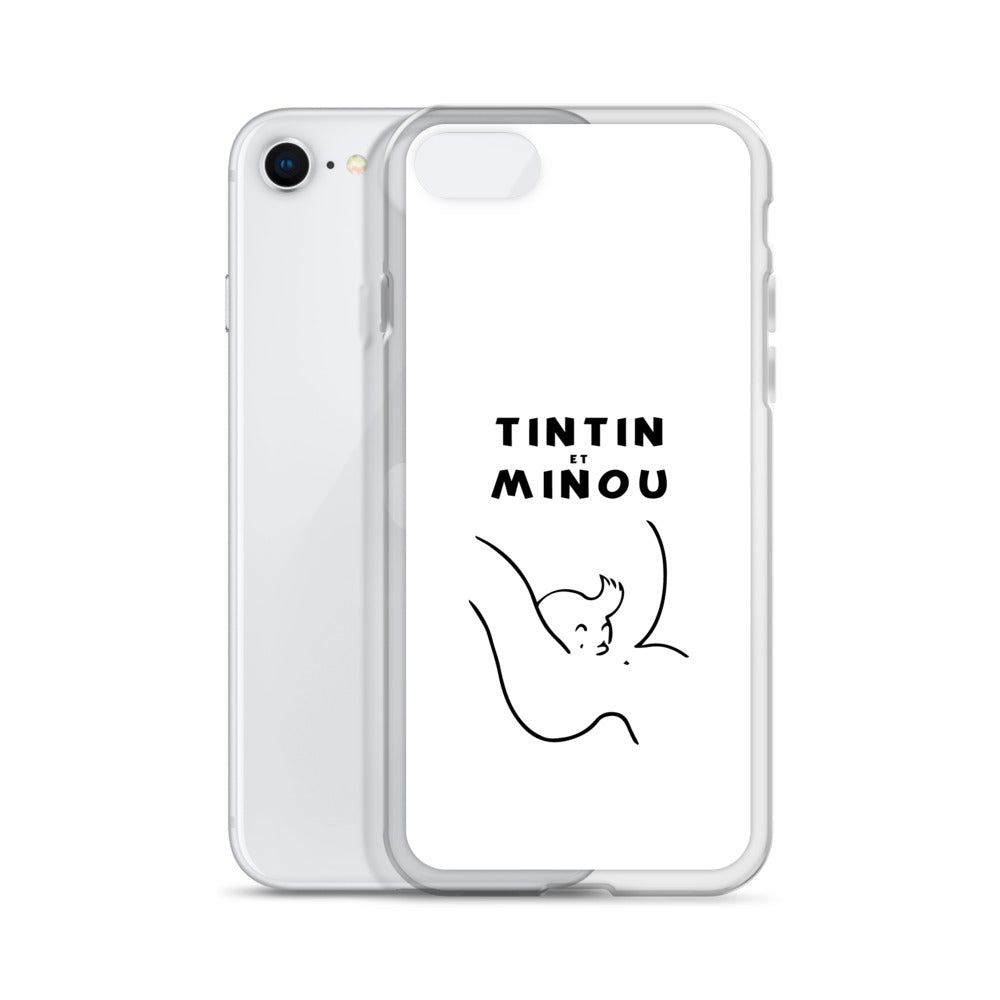 Coque iPhone Tintin et minou - Sedurro