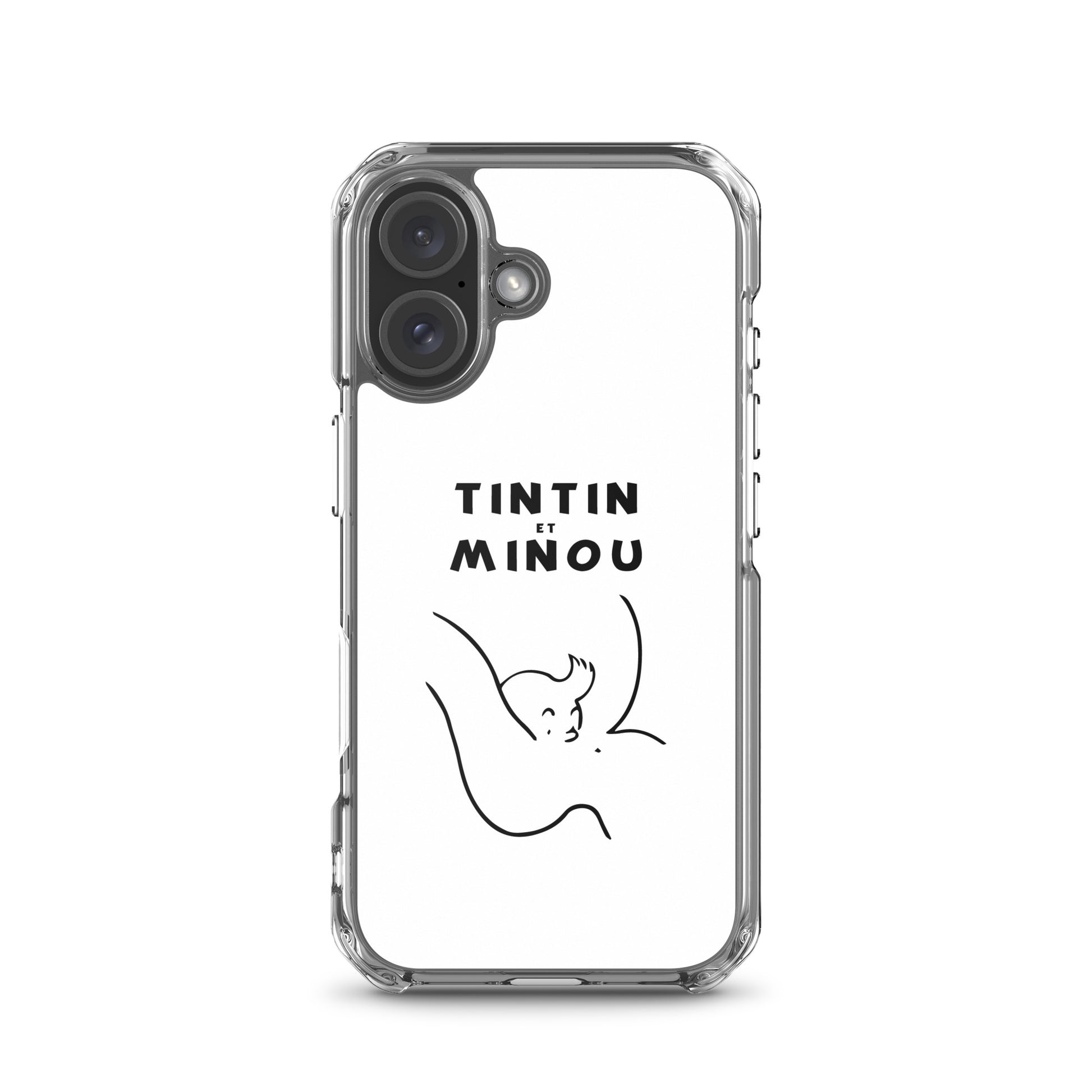 Coque iPhone Tintin et minou iPhone 16 - Sedurro