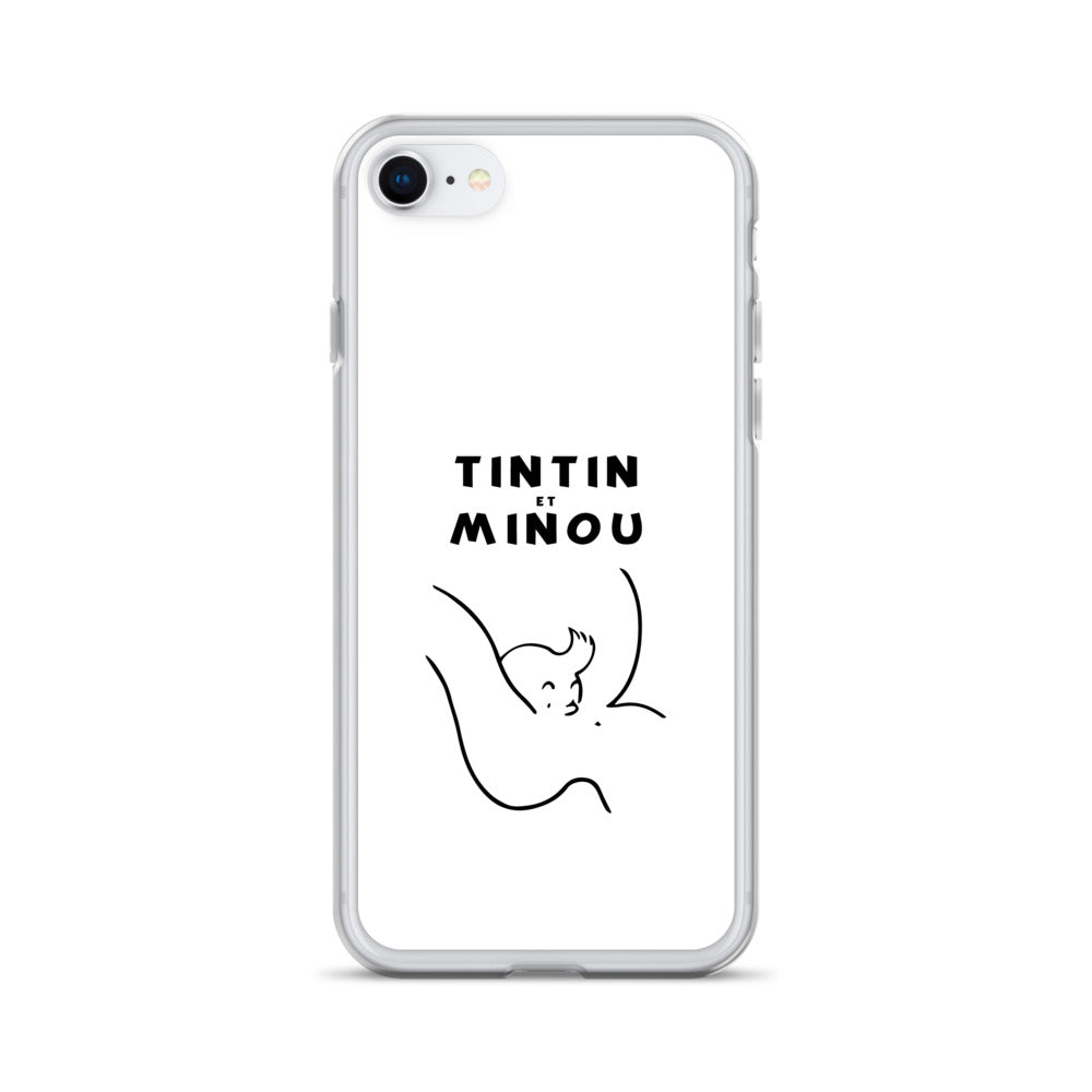Coque iPhone Tintin et minou iPhone 7 8 - Sedurro