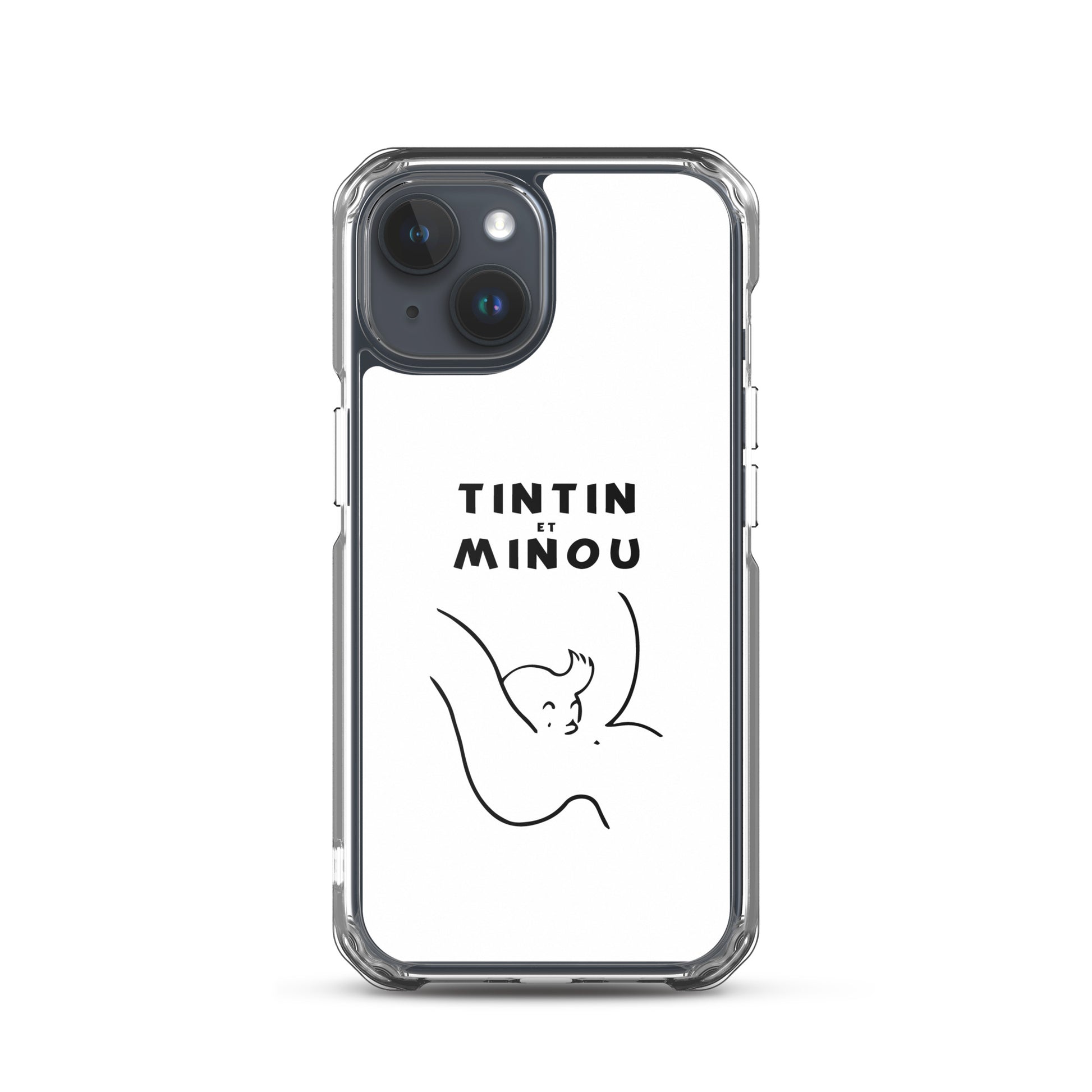 Coque iPhone Tintin et minou iPhone 15 - Sedurro