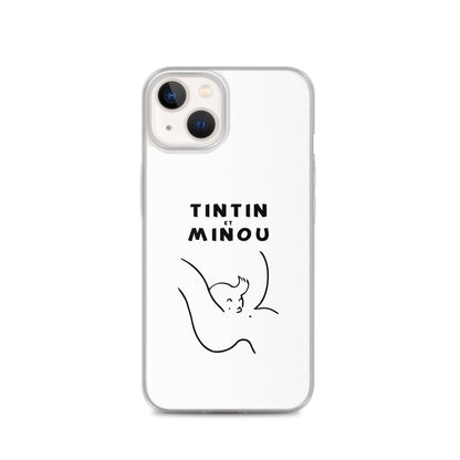 Coque iPhone Tintin et minou iPhone 13 - Sedurro