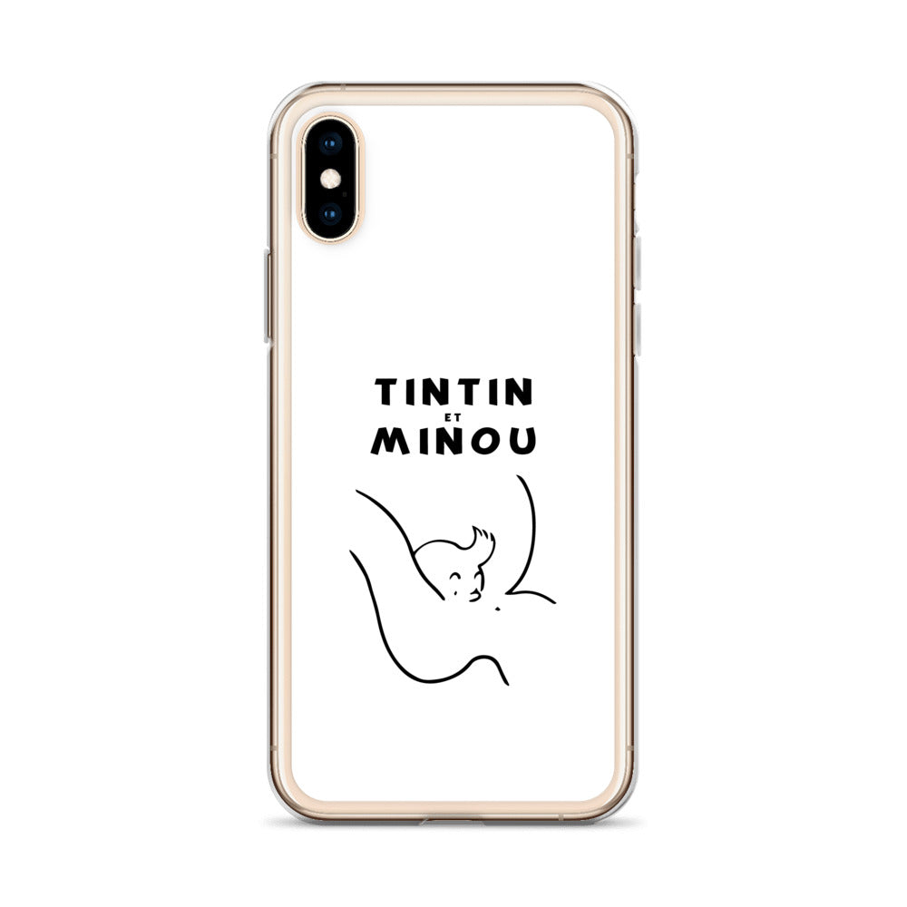 Coque iPhone Tintin et minou - Sedurro